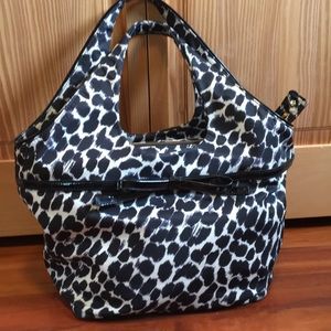 Kate spade black and ivory tote